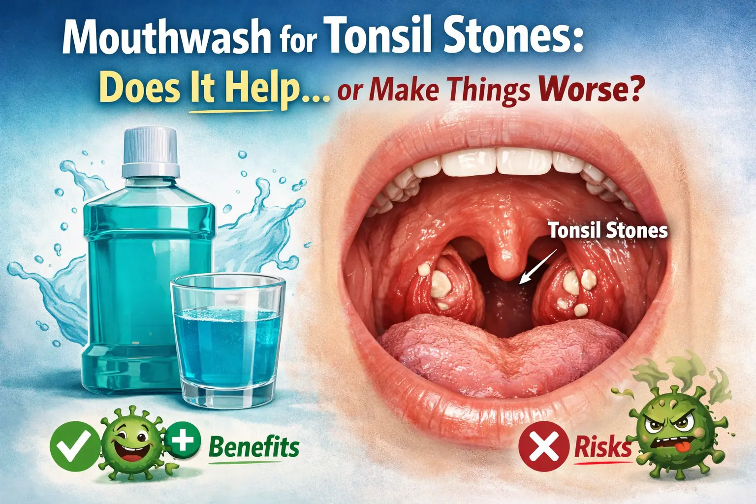 mouthwash for tonsil stones does it help (or make things worse)