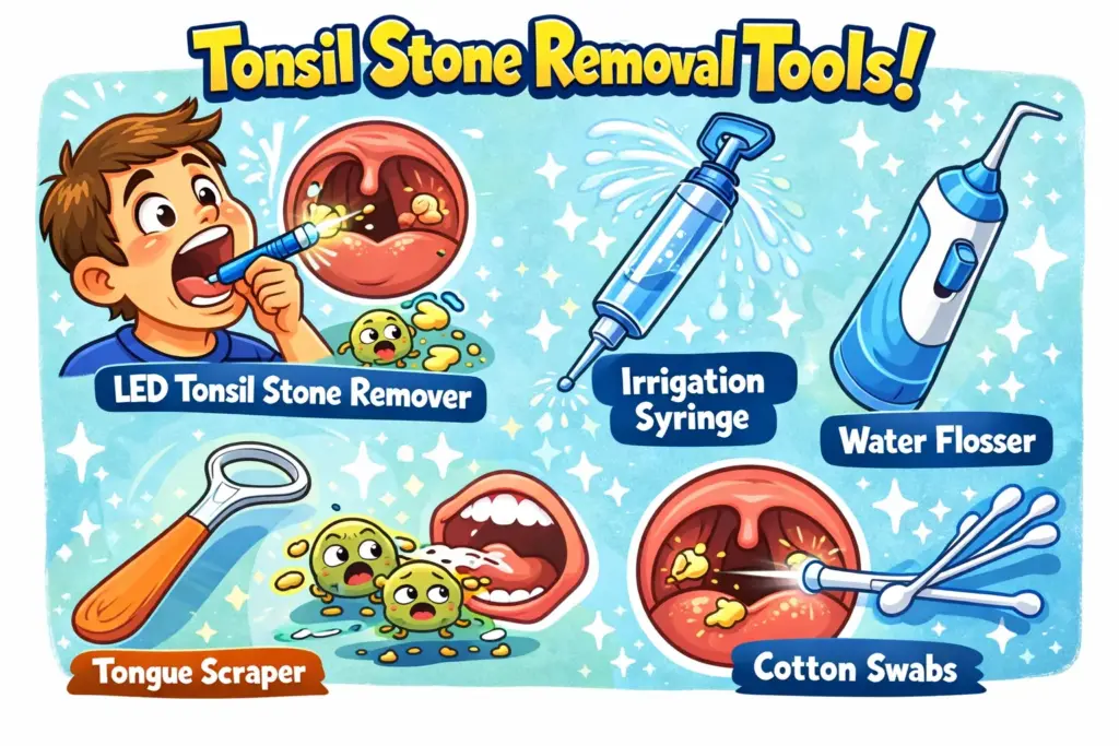tonsil stone removal tool what’s safe, what works, and what to avoid