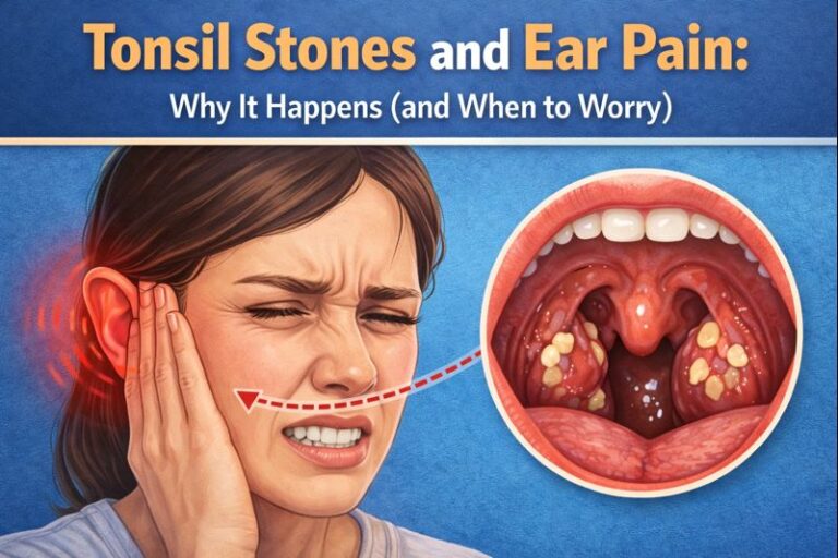 tonsil stones and ear pain why it happens (and when to worry)