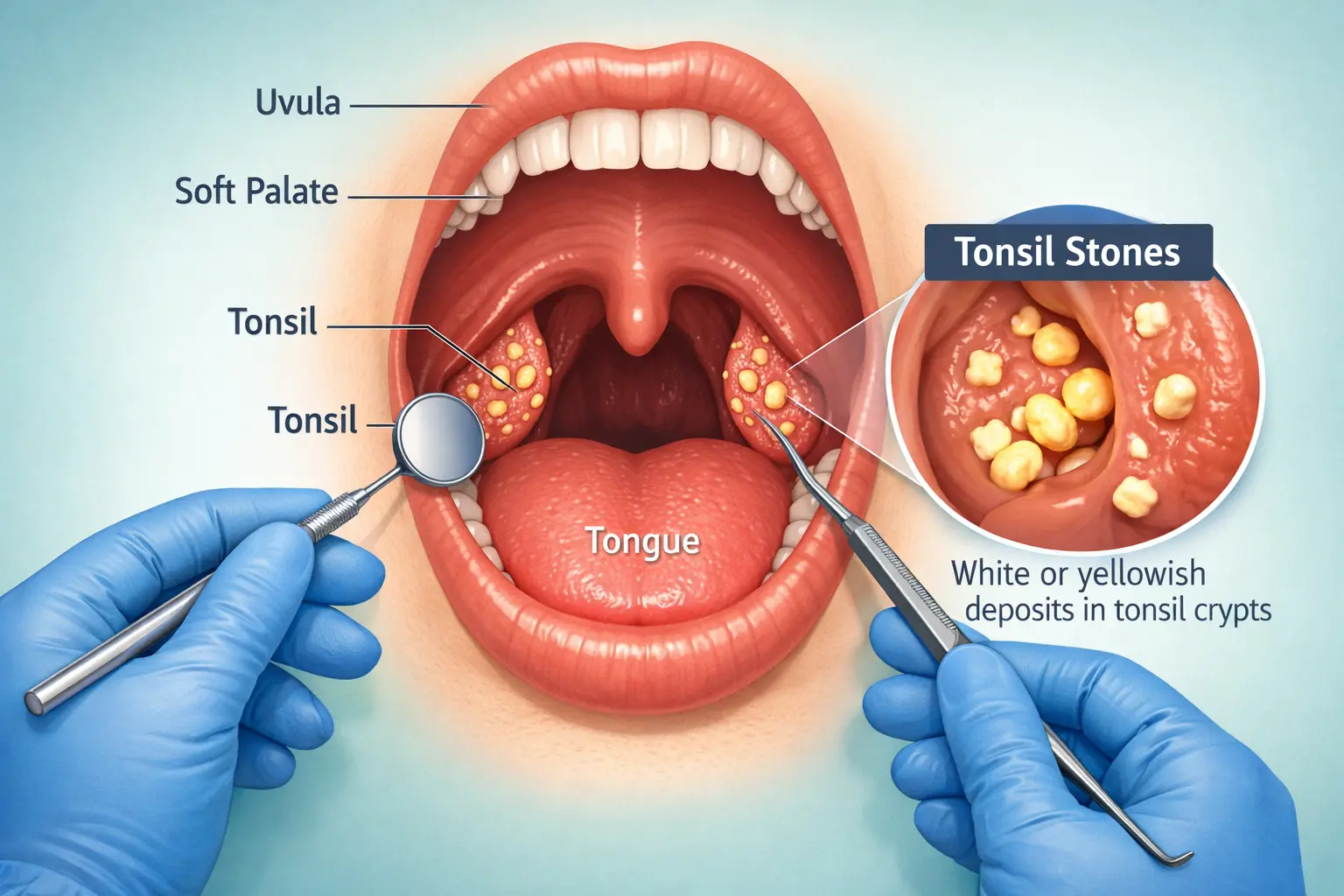 what causes tonsil stones
