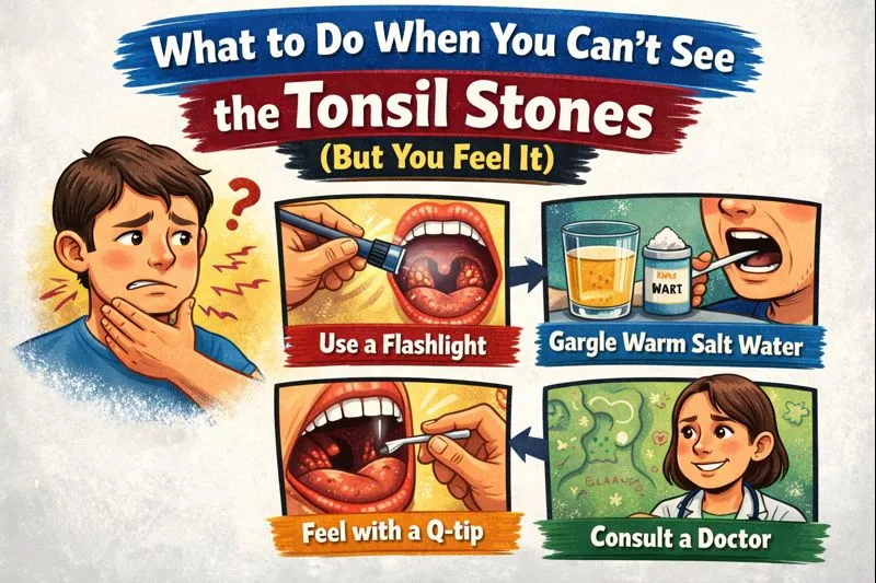 What to Do When You Can’t See the Tonsil Stones (But You Feel It) what to do when you can’t see the tonsil stones (but you feel it)