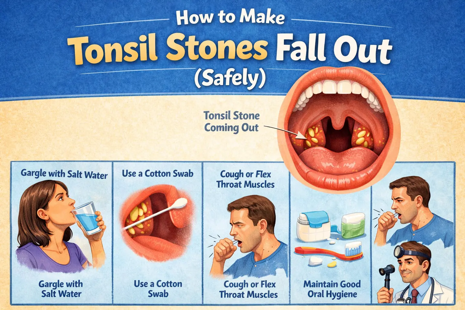 how to make tonsil stones fall out